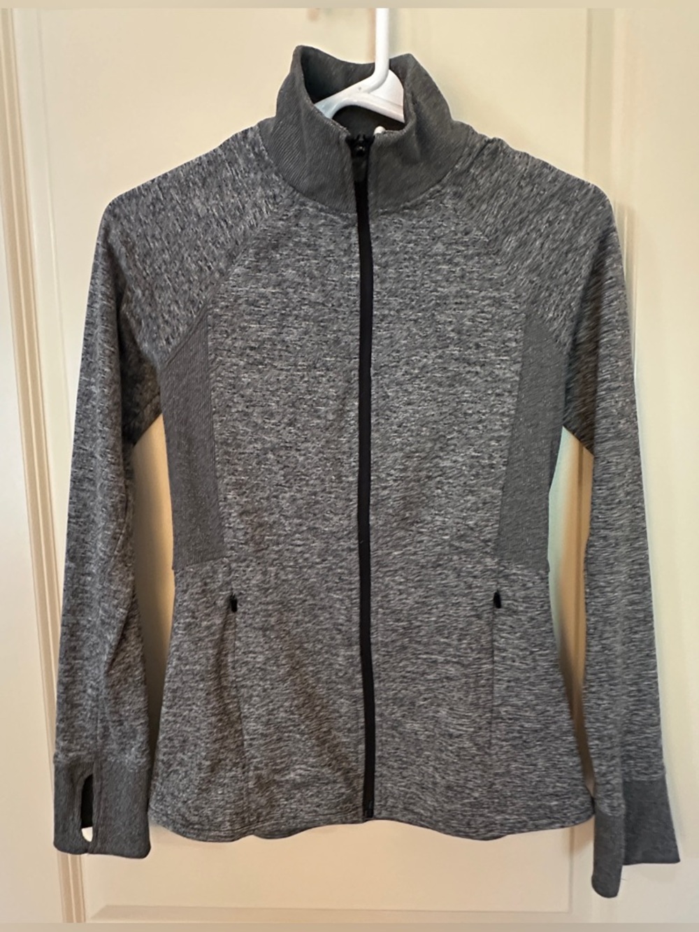 Champion Grey Zip up with Thumb Holes Women's Sz XS